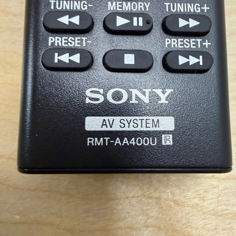 Sony RMT-AA400U AV System Remote Control Bluetooth Pairing Black Genuine OEM